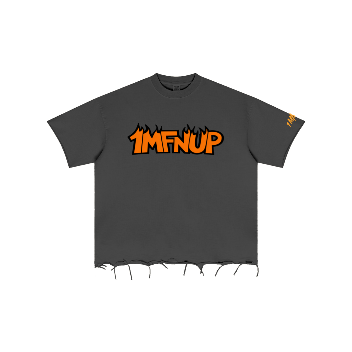 310GSM Unisex Washed 100% Cotton T-Shirt Dark Grey