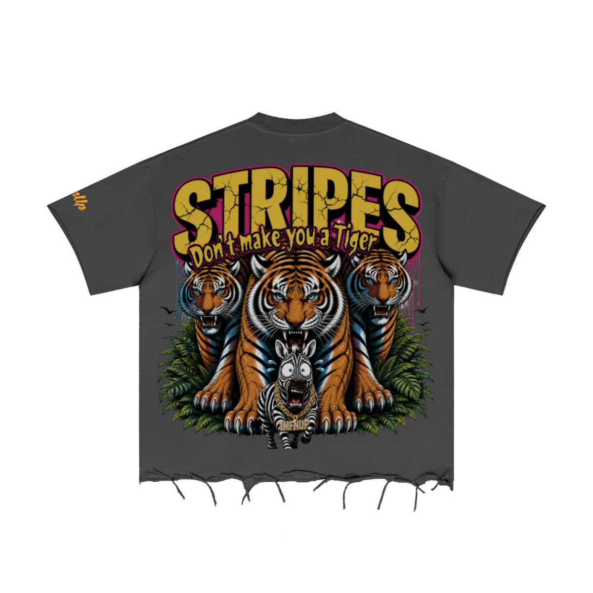 310GSM Unisex Washed 100% Cotton T-Shirt Dark Grey
