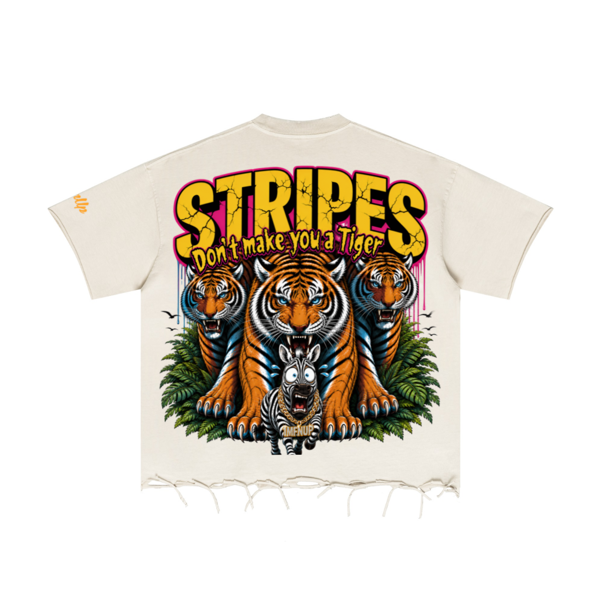 310GSM Unisex Washed 100% Cotton T-Shirt Vintage Beige