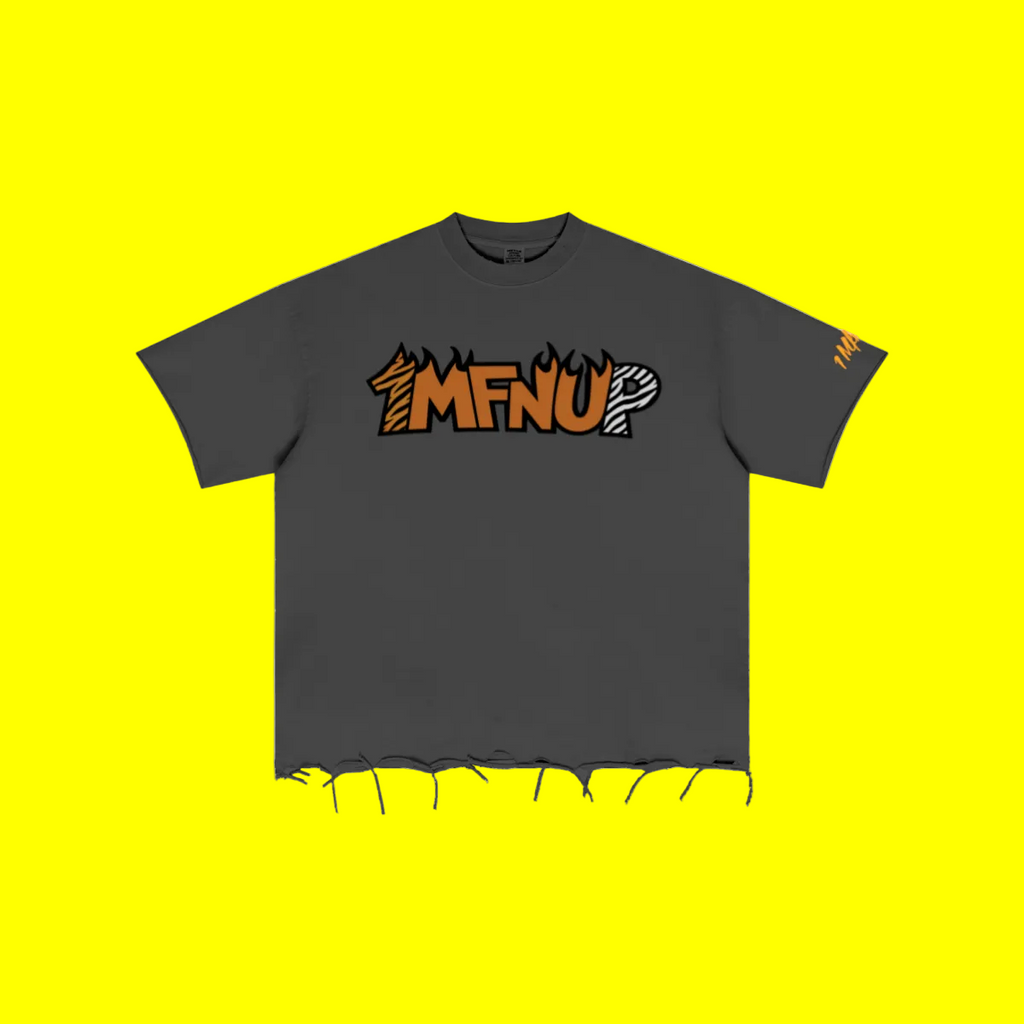 310GSM Unisex Washed 100% Cotton T-Shirt Dark Grey