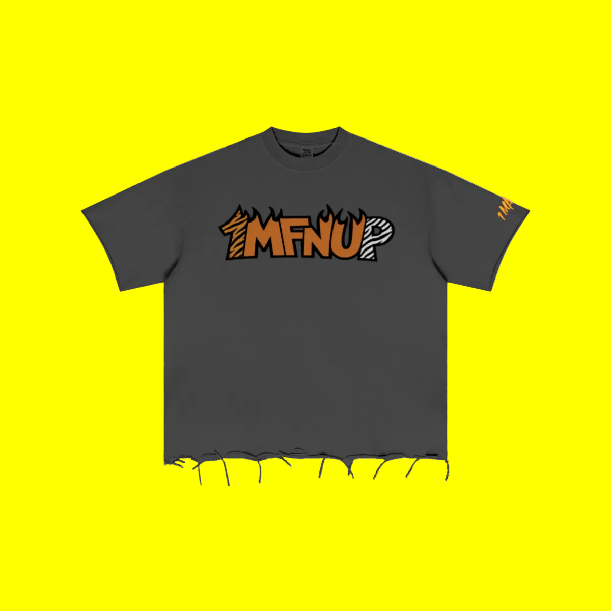 310GSM Unisex Washed 100% Cotton T-Shirt Dark Grey